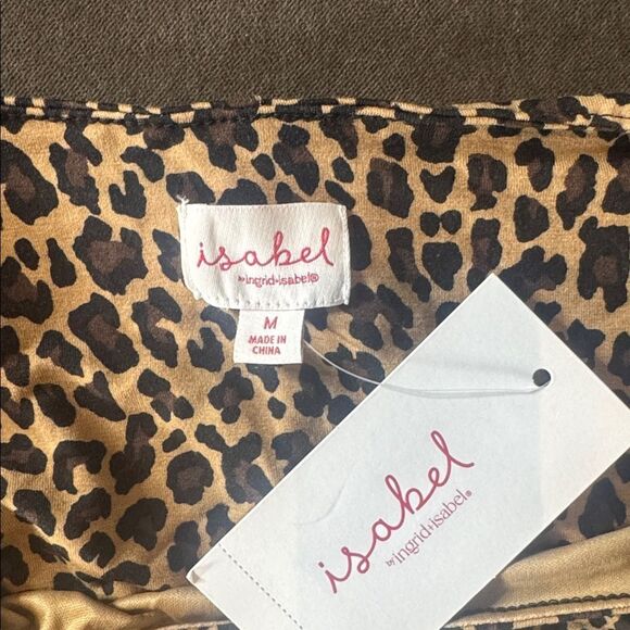Isabel by Ingrid & Isabel Animal Print Long Sleeve Ruched Maternity Dress M NEW - Picture 6 of 11